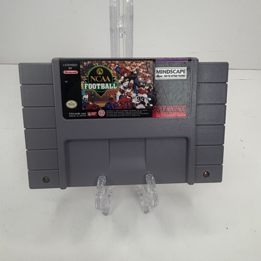NCAA Football SNES (Super Nintendo, 1994) Mindscape Cartridge Only